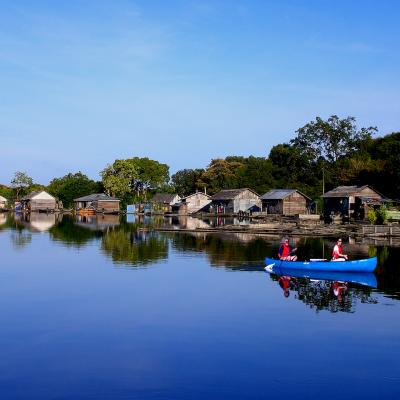 Cb Bkds 7 Canoeing At Bukit Tekenang Village